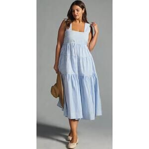 Anthropologie The Helena Square-Neck Babydoll Dress size S